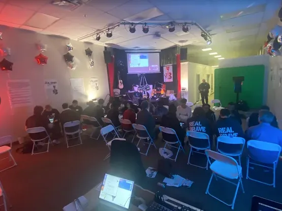 Student showcase in the Real Brave NJ venue