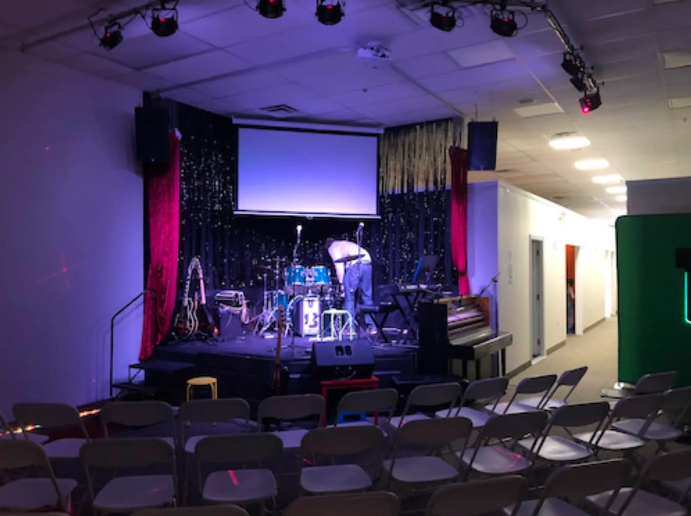 Live performance stage venue at Real Brave music school Oakland NJ